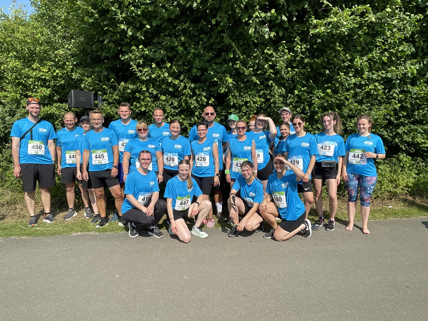 Läufer*innen beim Dürener Firmenlauf