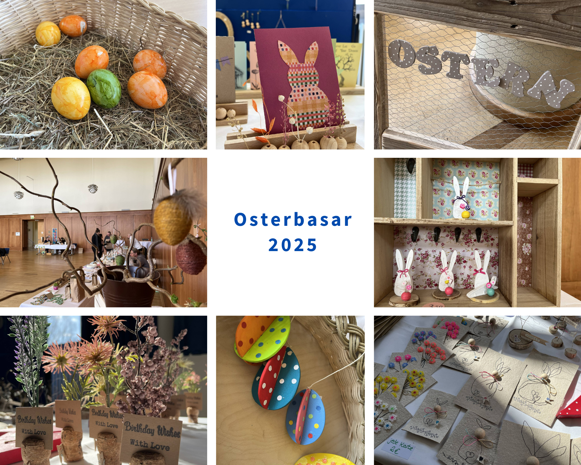 Dekoartikel beim Osterbasar der LVR-Klinik Düren