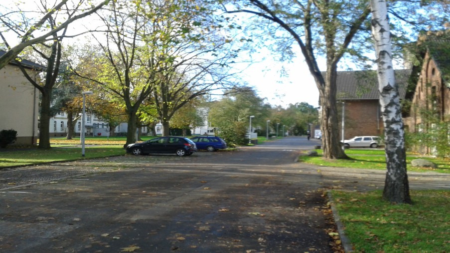 Zufahrt zum Klinikgelände